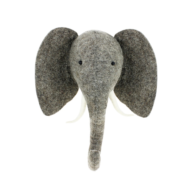 Fiona Walker England Elephant with Trunk Up Semi