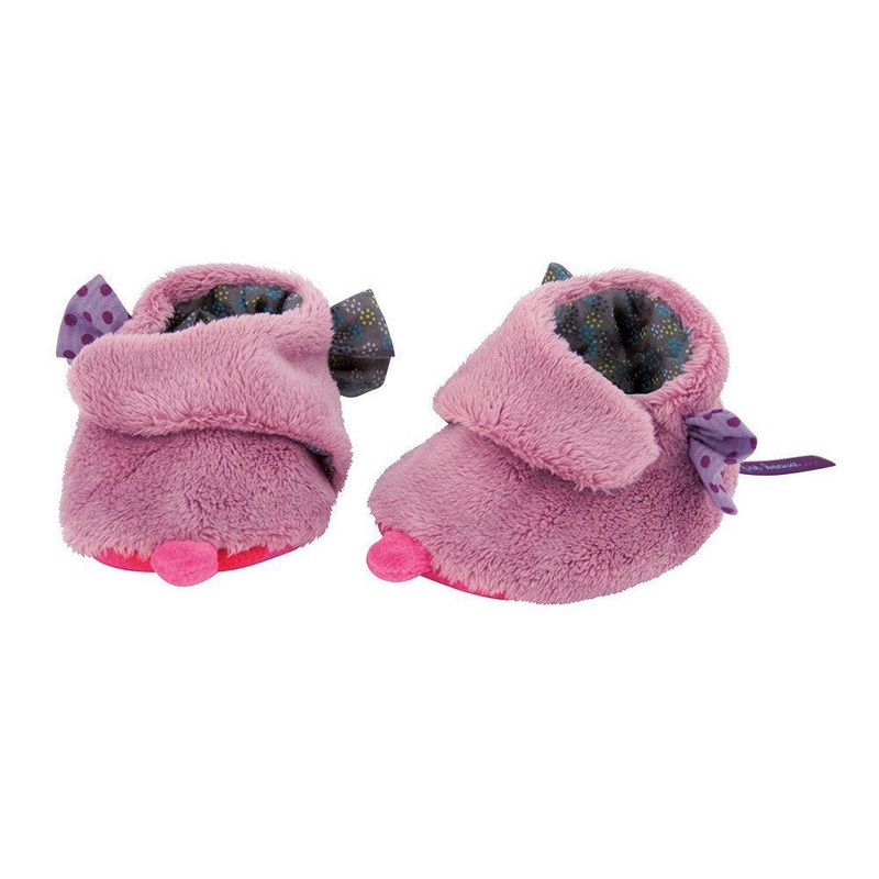 Moulin Roty Jolis Pas Beaux Baby Slippers-Violet
