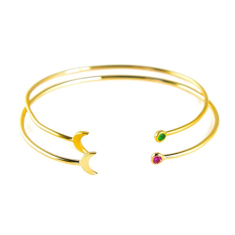 Paloma Stella Moon Stone Constellation Bangle