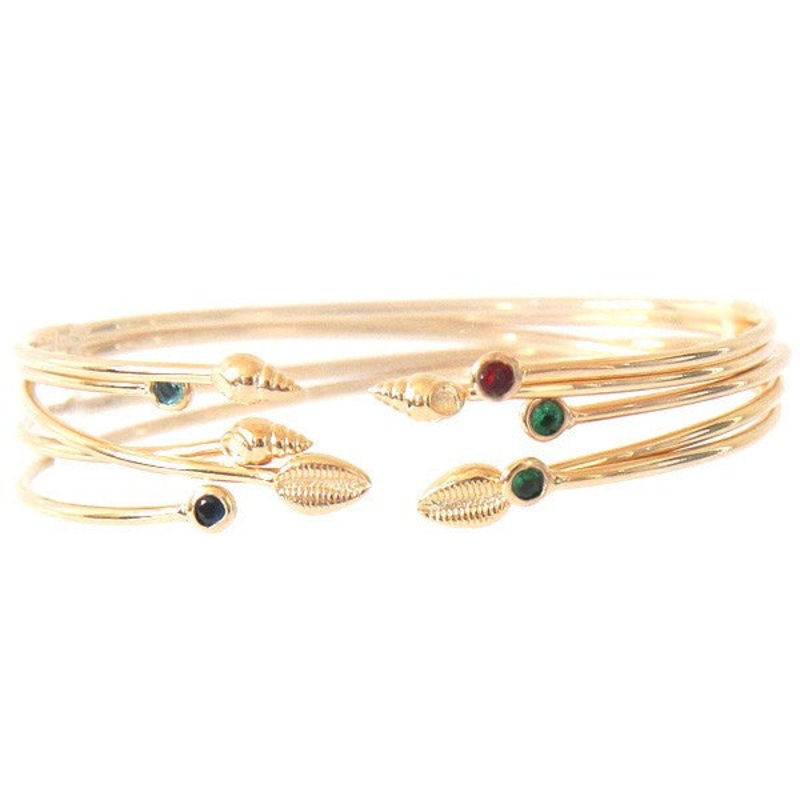 Paloma Stella Shell Stone Constellation Bangle
