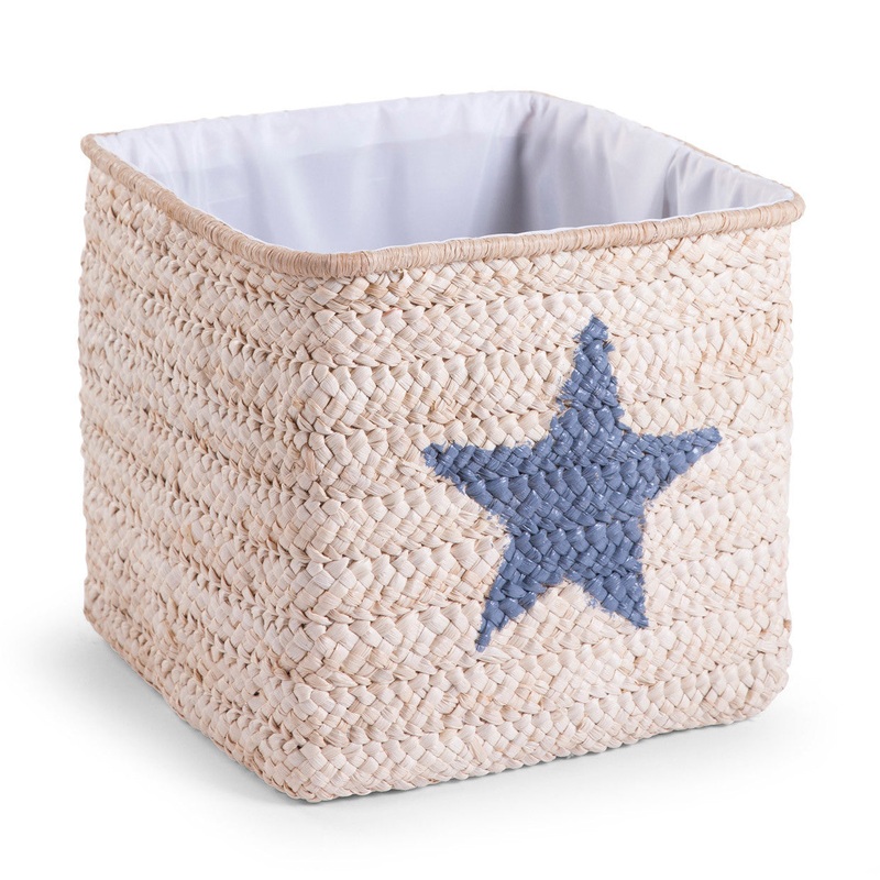 Childhome Box Straw Woven Basket 30x33x33 Natural