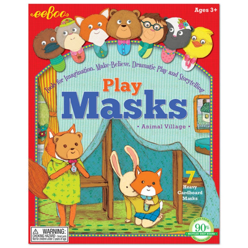 eeBoo Animal Village Play Masks