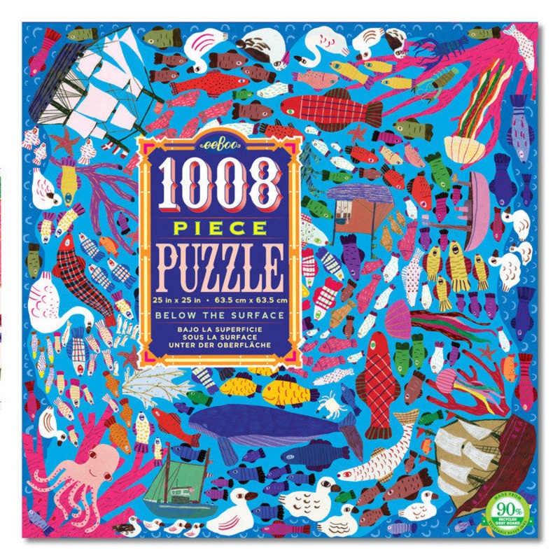 eeBoo Below The Surface 1008 Piece Puzzle