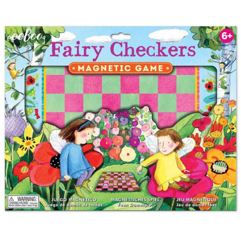 eeBoo Fairy Checkers Magnetic Game
