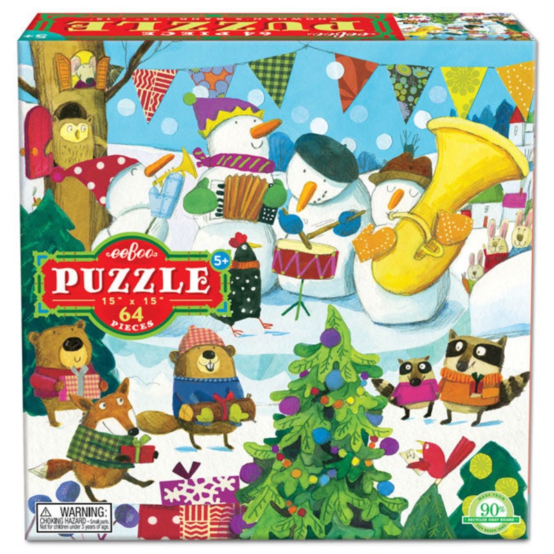 eeBoo Snowman's Band 64pc Puzzle