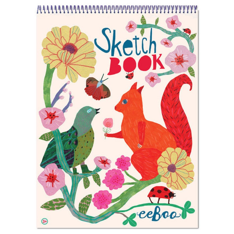 eeBoo Squirrel and Bird Sketchbook