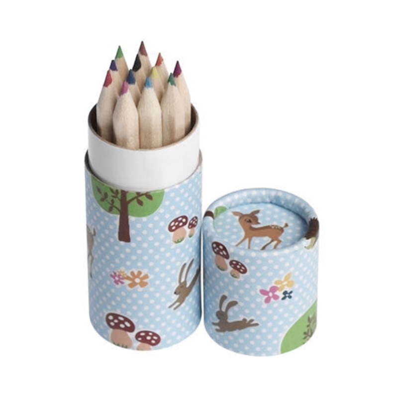 Rex 12 Pencil Small Tube Woodland