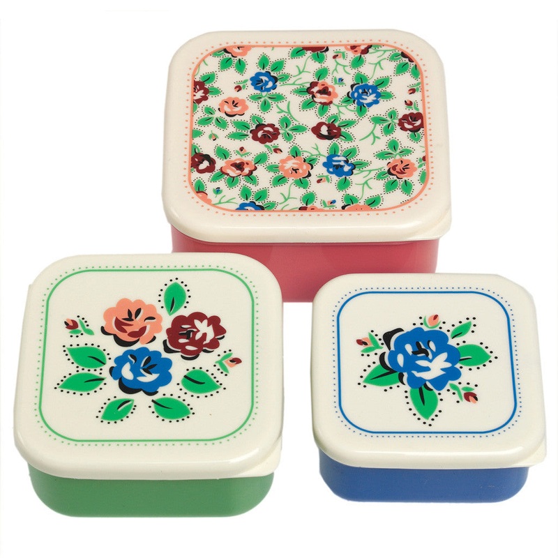 Rex 3 Set Rambling Rose Snack Box