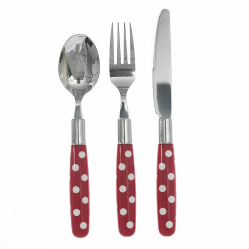 Rex Childrens Cutlery Retrospot Red