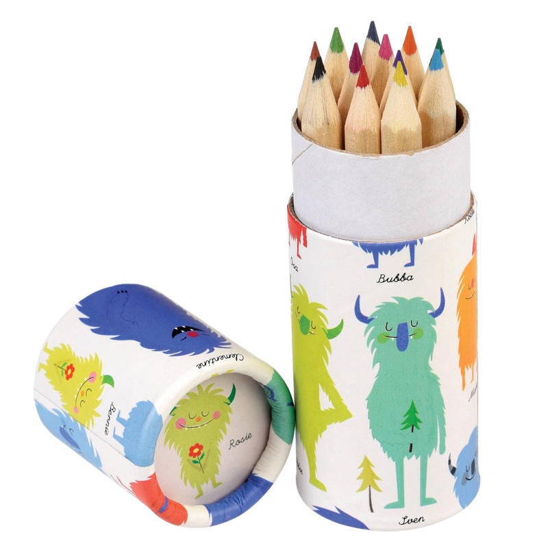 Rex Set of 12 Monsters of the World Coloured Pencils