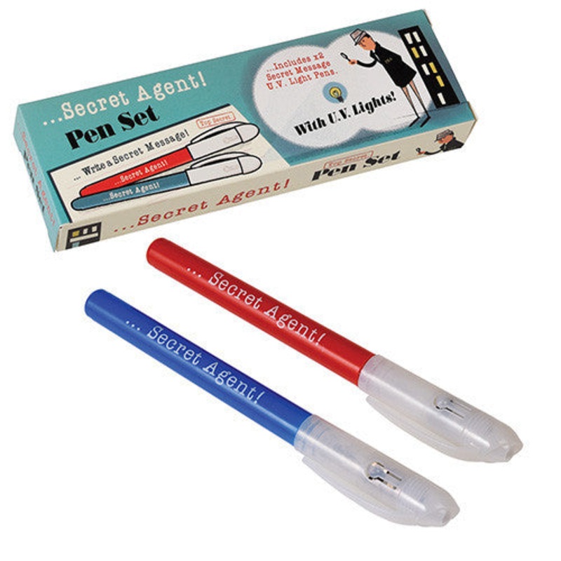 Rex Set of 2 Secret Agent Spy Pens
