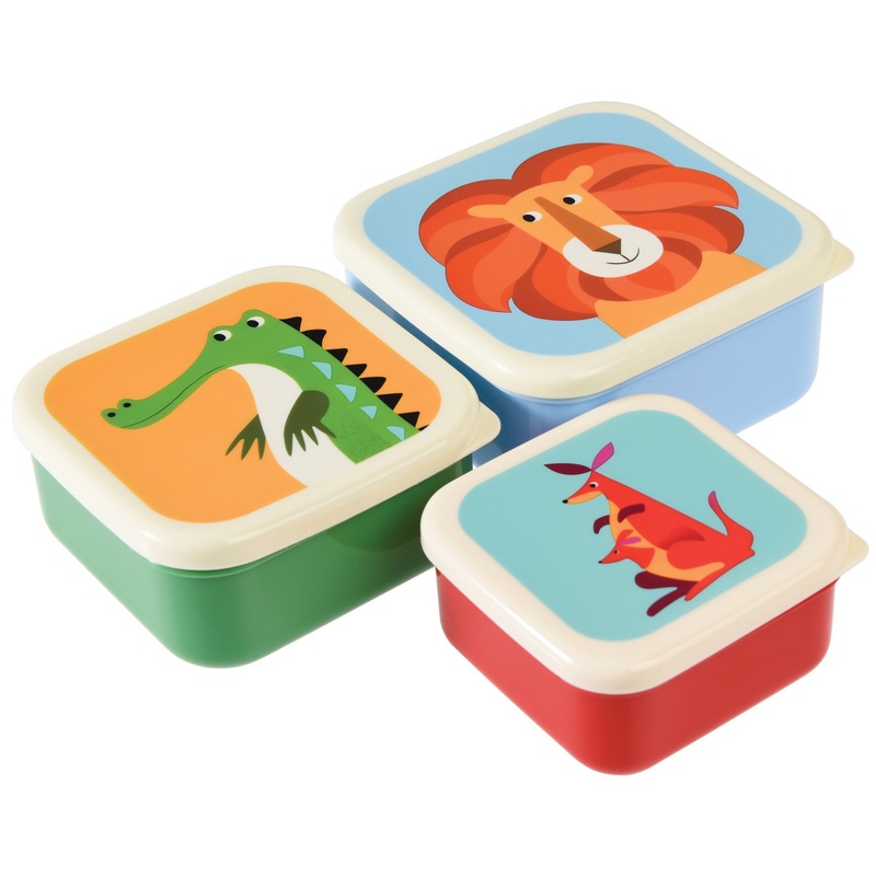 Rex Set of 3 Colourful Creatures Snack Boxes