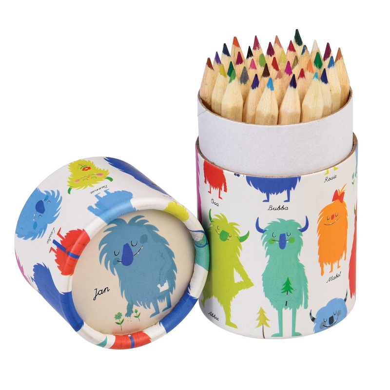 Rex Set of 36 Monsters of the World Coloured Pencils