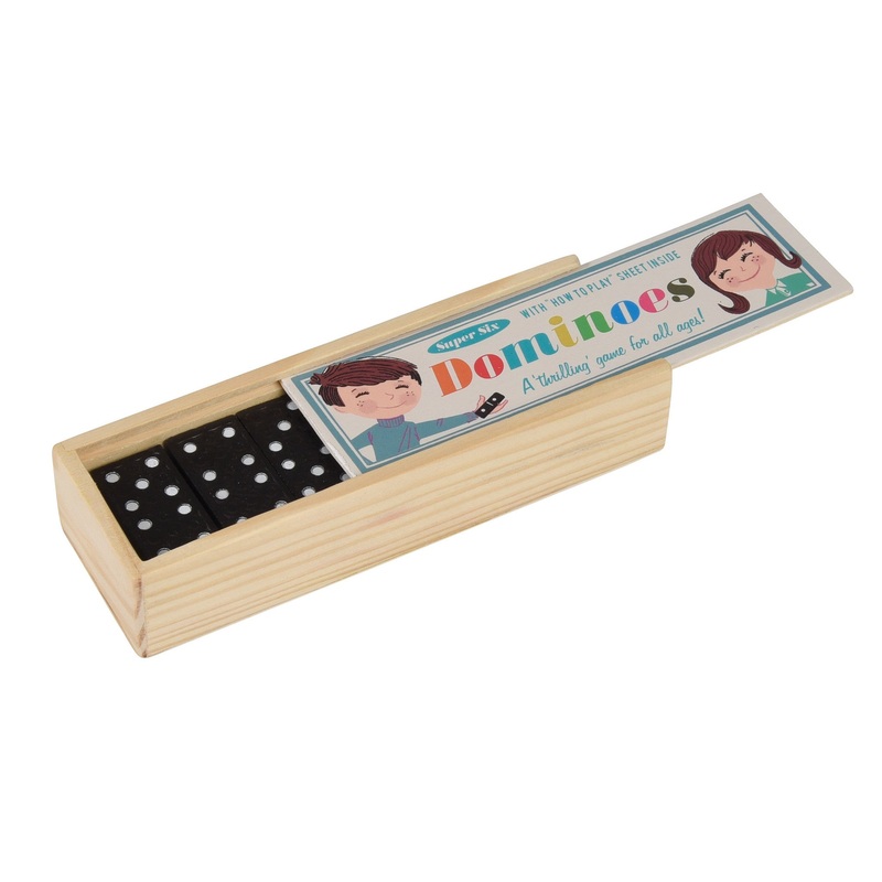 Rex Wooden Box of Dominoes