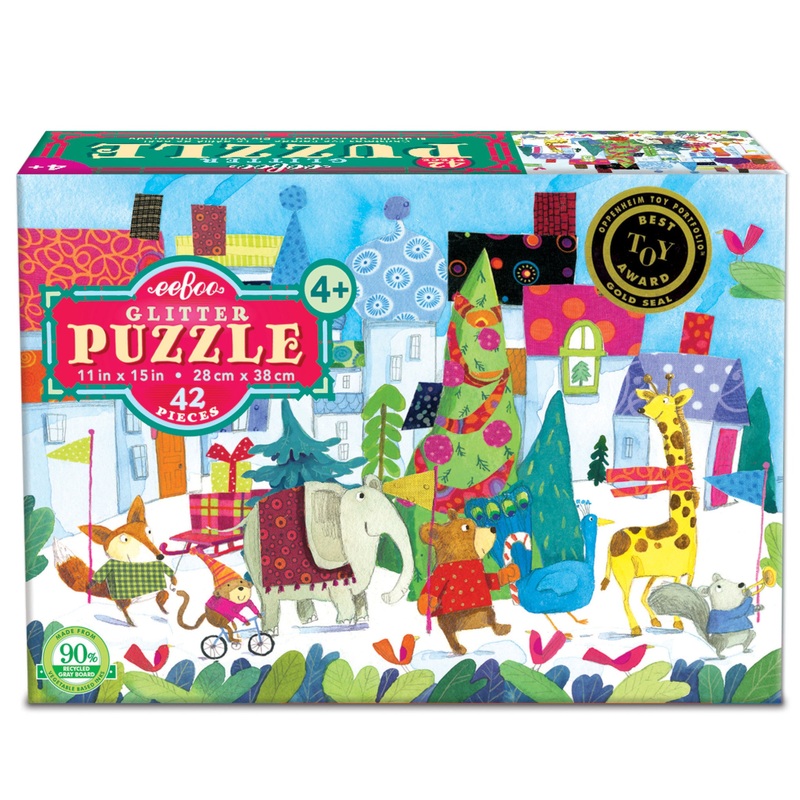 eeBoo Christmas Parade 42 Piece Puzzle