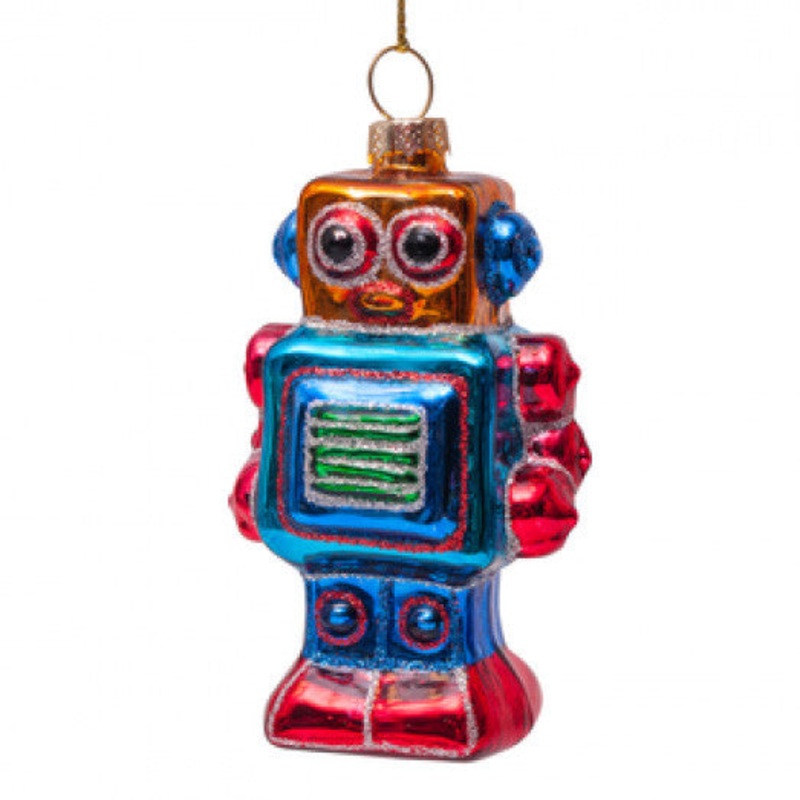 Figurine Blue Small Robot