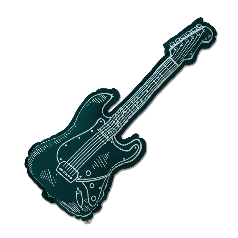 Numero 74 Guitar Cushion Teal Blue
