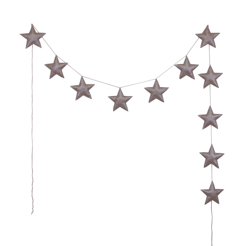 Numero 74 Mini Star Garland Dusty Pink
