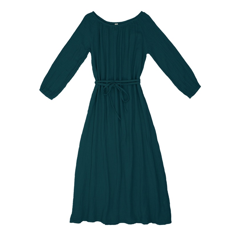 Numero 74 Nina Mum Long Dress Teal Blue