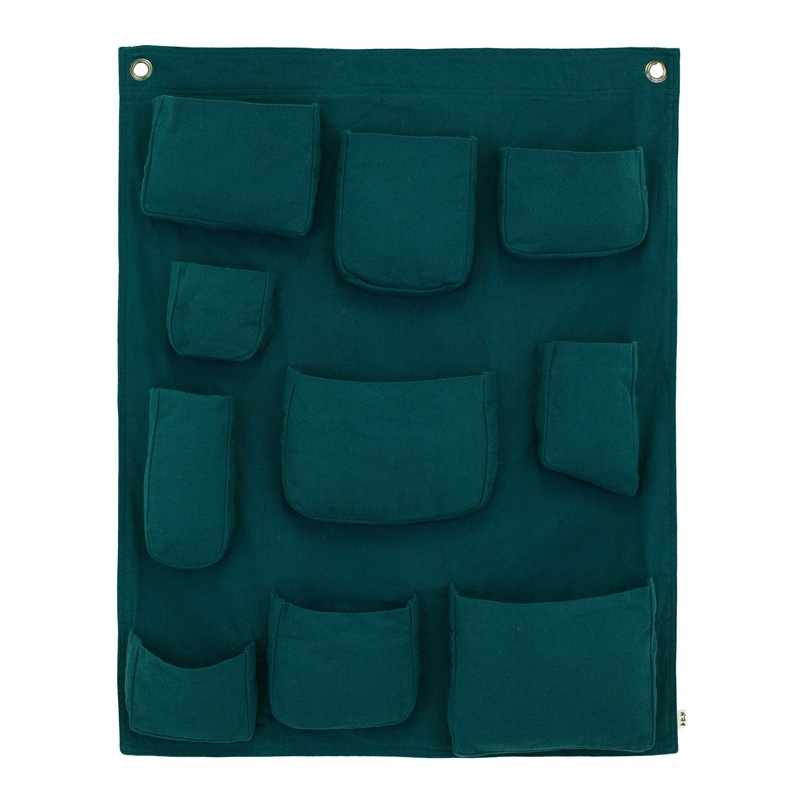 Numero 74 Wall Pocket Teal Blue