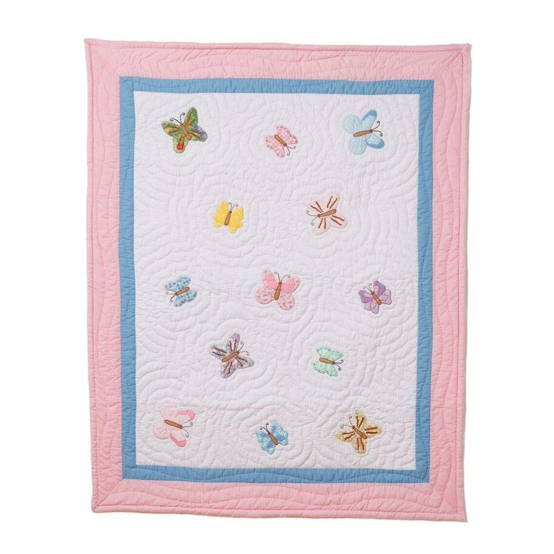 Oskar and Ellen Cot Quilt Butterfly