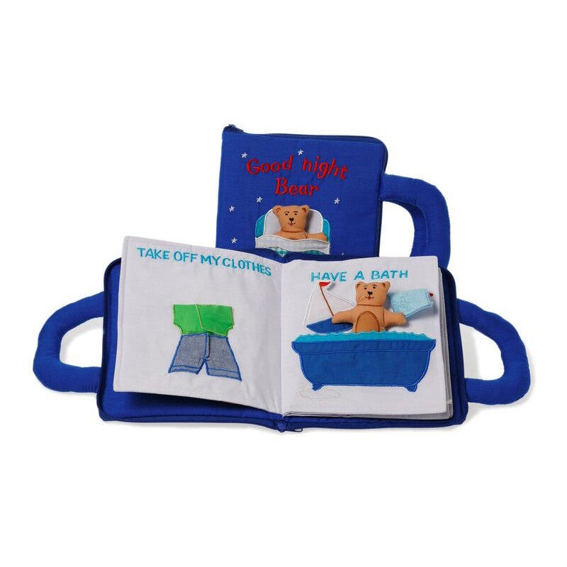 Oskar and Ellen Good Night Bear Blue