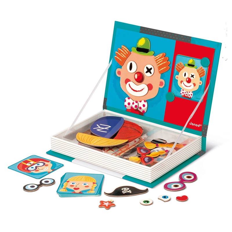Janod Crazy Face Magnetibook