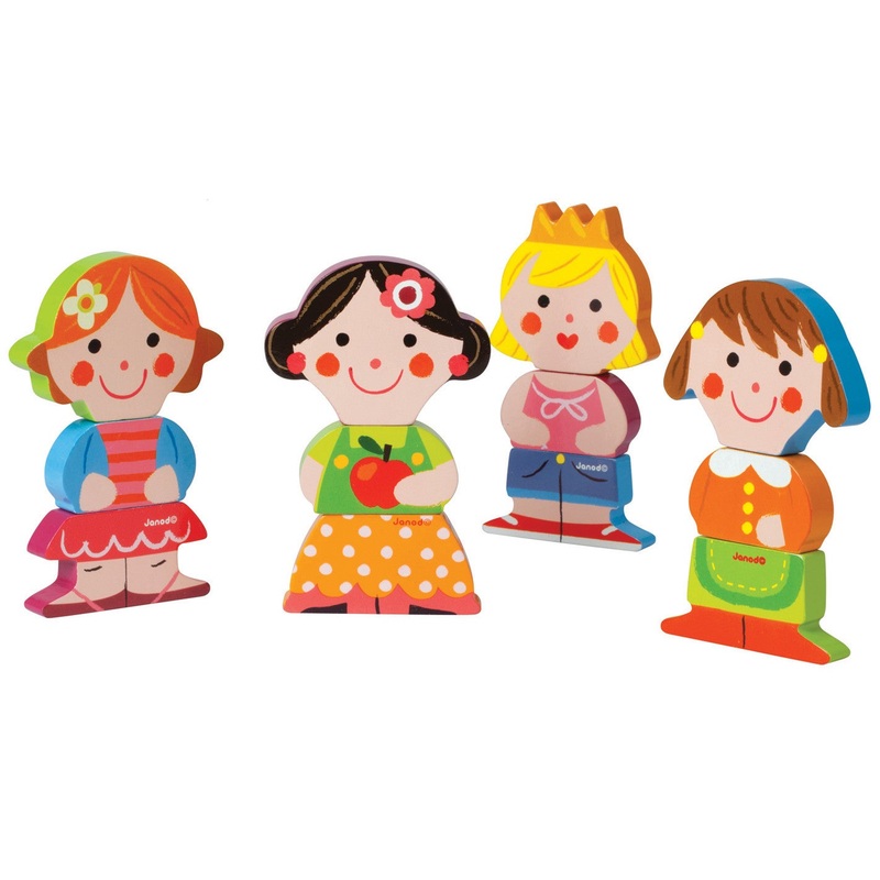 Janod Funny Magnet Baby Dolls