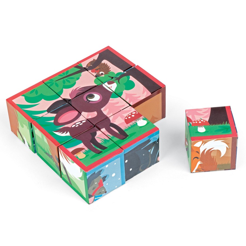 Janod Kubid Forest Animals Blocks