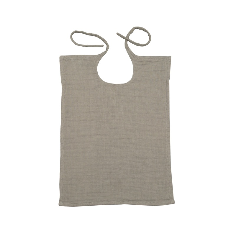 Numero 74 Baby Bib Square Pastel Beige