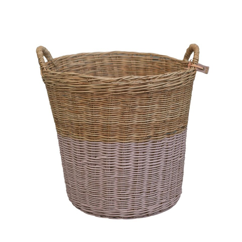 Numero 74 Basket Rattan Dusty Pink