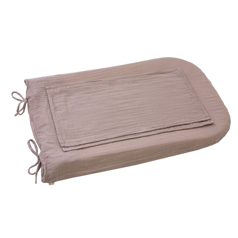 Numero 74 Changing Pad Cover Round Dusty Pink
