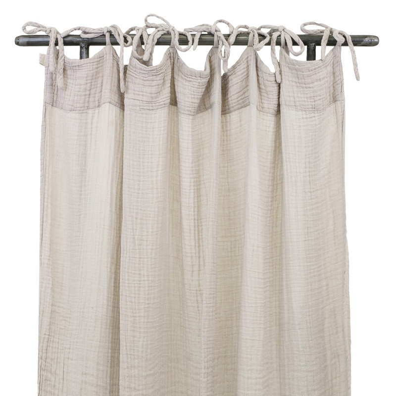 Numero 74 Flat Curtain Plain Powder