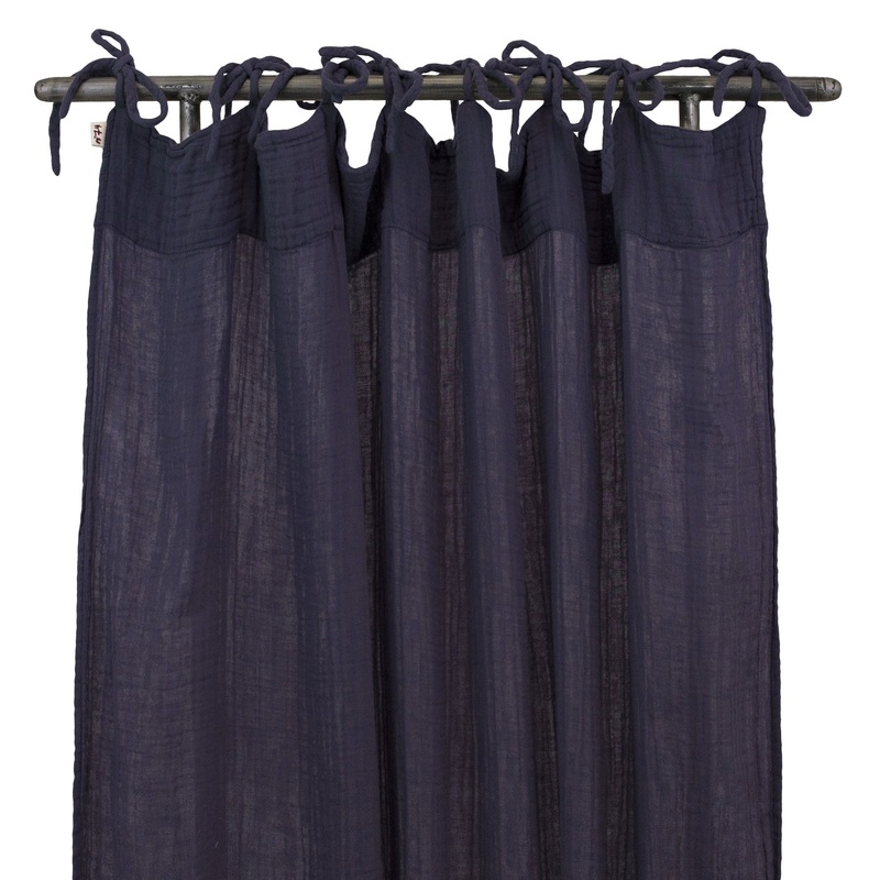Numero 74 Flat Curtain Plain Sweet Aubergine