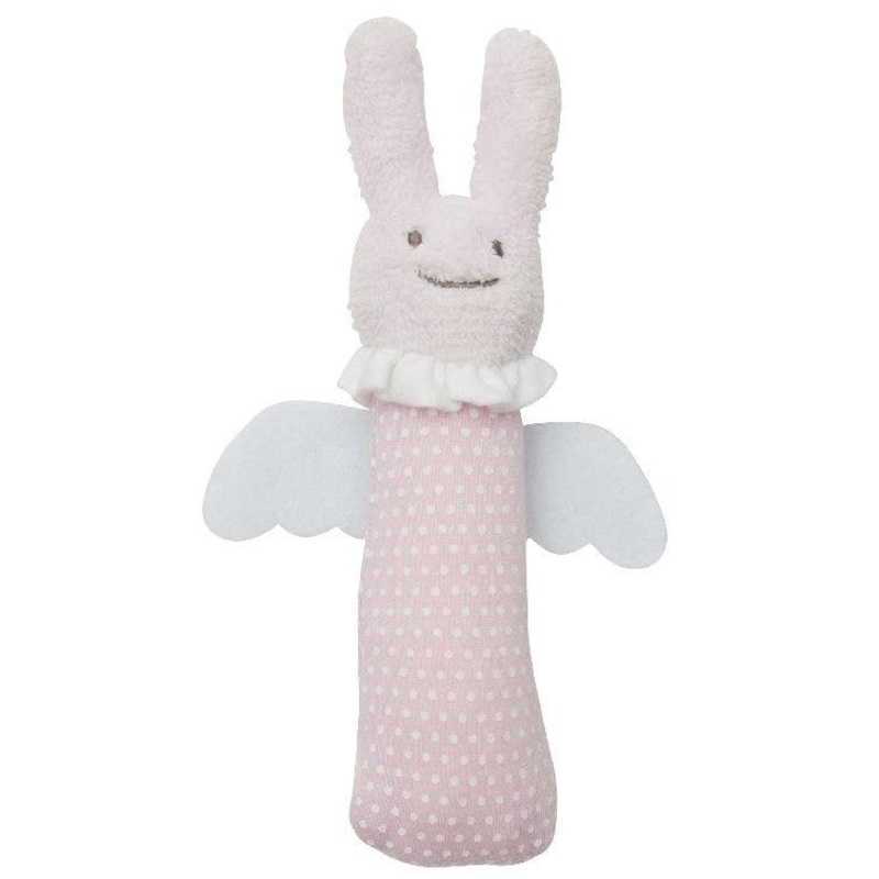 Trousselier Squeaker Angel Bunny Pink Rattle