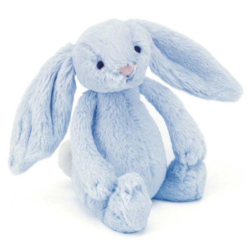 Jellycat Bashful Blue Bunny Rattle