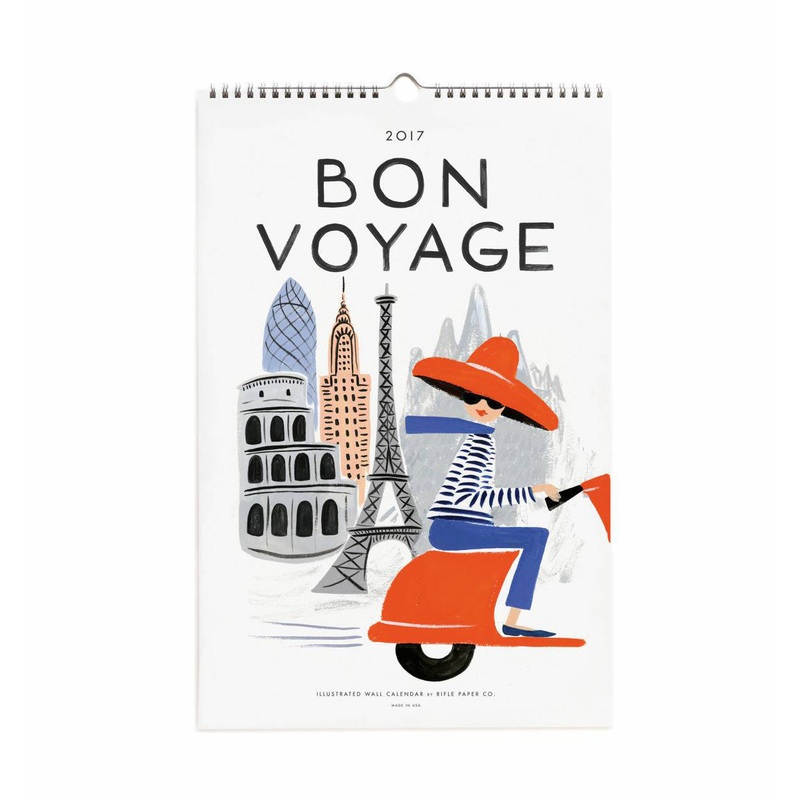 Rifle Paper Co 2017 Bon Voyage Calendar