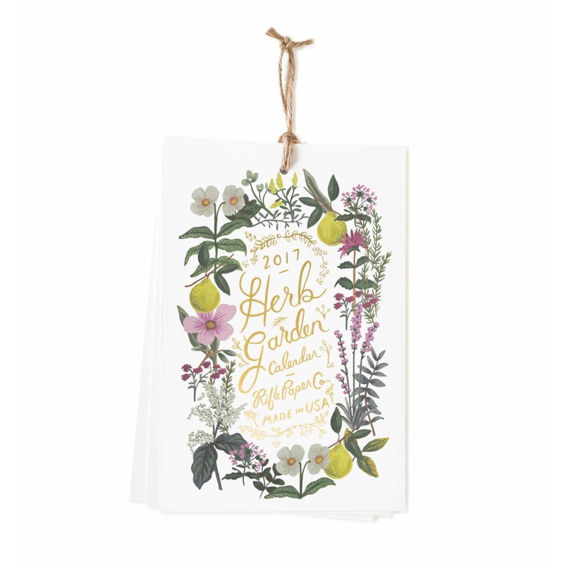 Rifle Paper Co 2017 Herb Garden Calendar