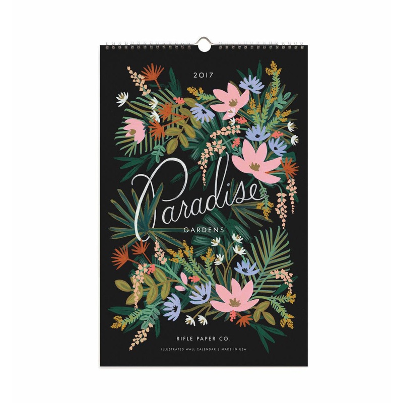 Rifle Paper Co 2017 Paradise Gardens Calendar