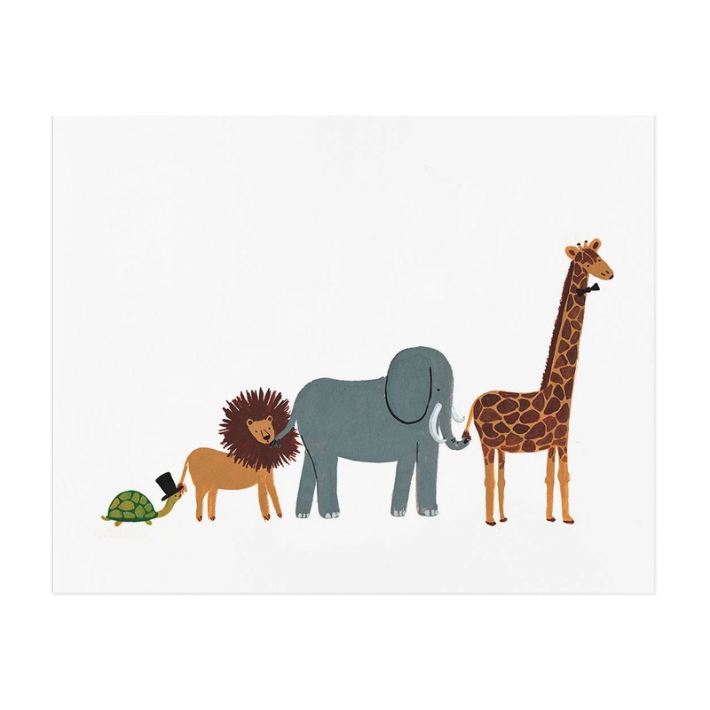 Rifle Paper Co Animal Parade Print