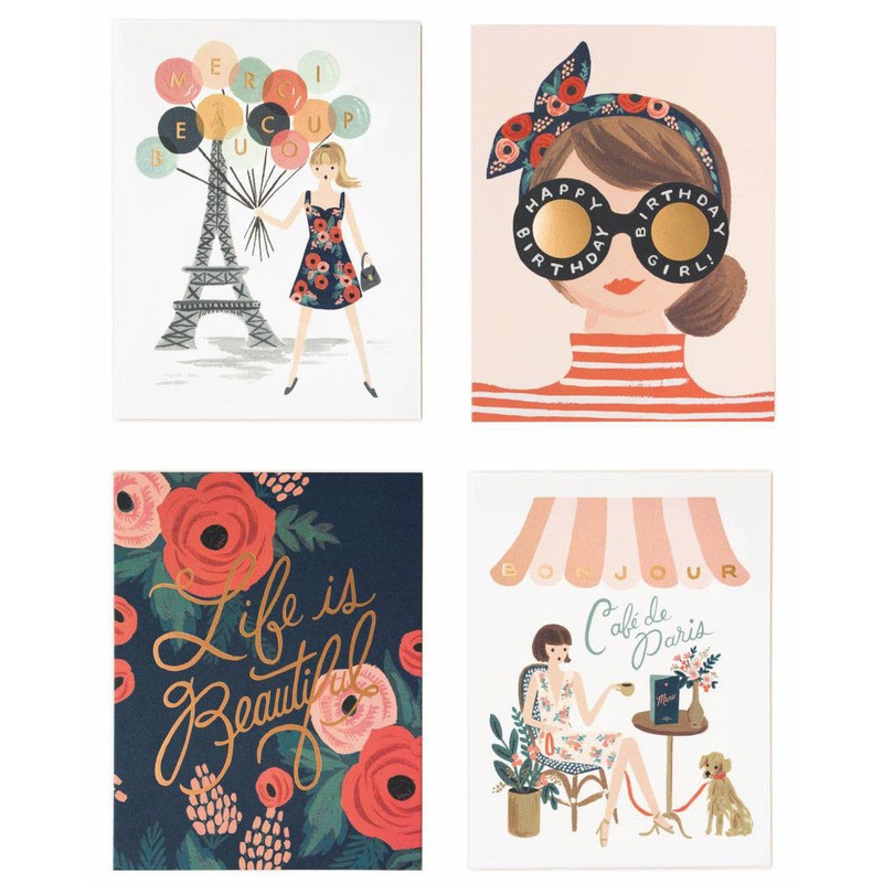 Rifle Paper Co Assorted Paper Crown Card Set