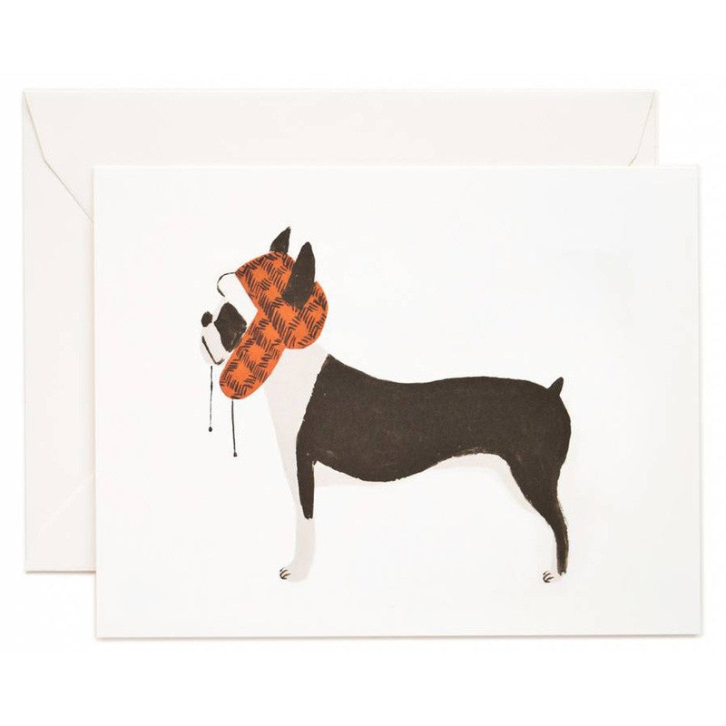 Rifle Paper Co Boston Terrier Card