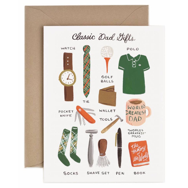 Rifle Paper Co Classic Dad Gifts Card