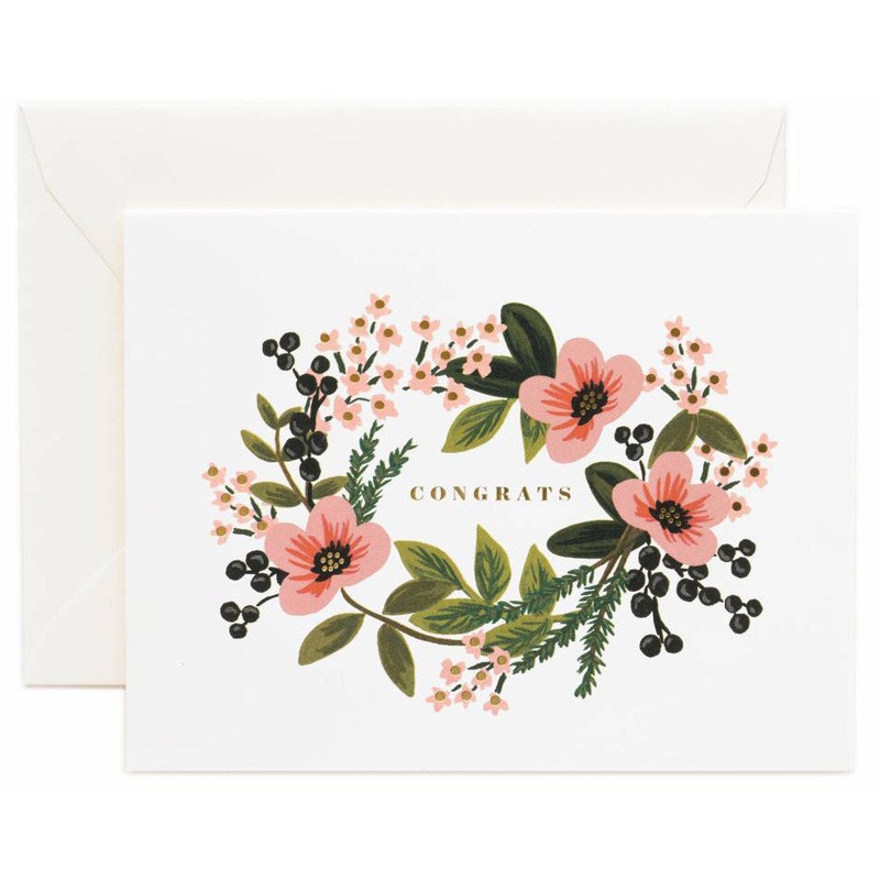 Rifle Paper Co Congrats Bouquet Card