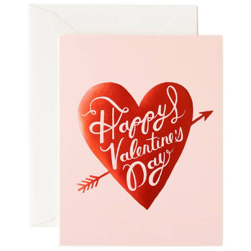 Rifle Paper Co Happy Valentine's Day Heart Card