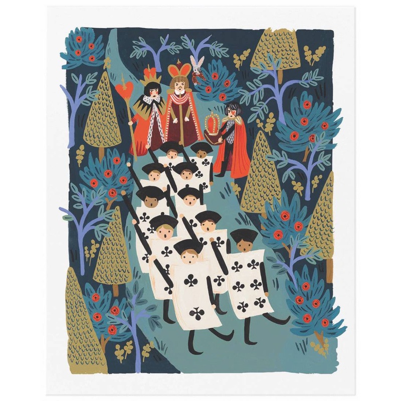 Rifle Paper Co March of the Card Soldiers Print