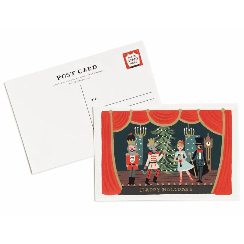 Rifle Paper Co Nutcracker Scene Postcards
