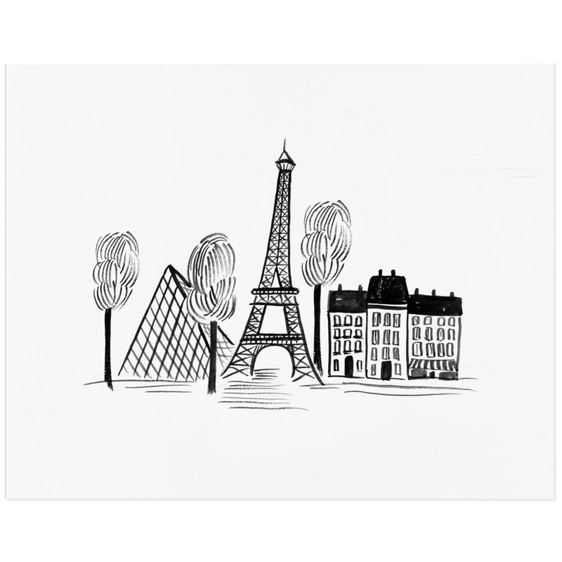 Rifle Paper Co Paris Sketch Print