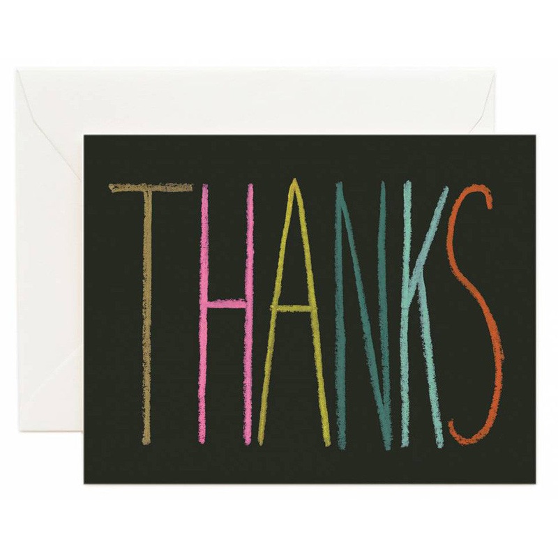 Rifle Paper Co Thanks Crayon Card