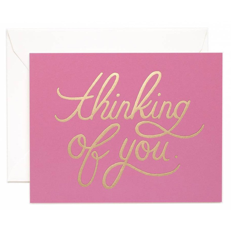 Rifle Paper Co Thinking Of You Foil Card
